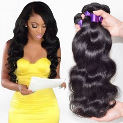 7A Peruvian Virgin Hair Body Wave 3 Bundles Peruvian Body Wave Virgin Hair Bundle Deals Remy Human Hair Weave 6"-28"