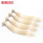 7A Quality  613 Blonde Virgin Hair Straight 4 Bundles Blonde Brazilian Hair Platinum Blonde Virgin Hair Human Hair Extensions