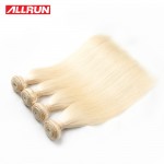 7A Quality  613 Blonde Virgin Hair Straight 4 Bundles Blonde Brazilian Hair Platinum Blonde Virgin Hair Human Hair Extensions