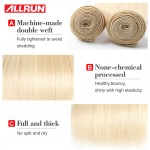 7A Quality  613 Blonde Virgin Hair Straight 4 Bundles Blonde Brazilian Hair Platinum Blonde Virgin Hair Human Hair Extensions