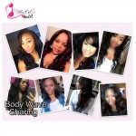 7A Unprocessed Brazilian Virgin Hair Body Wave with Closure Ms Cat 4 bundles with Lace Closure Brazillian Human Hair Queen Hair