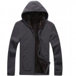 7XL,2016 New Men's Winter Fleece Hooded Sweatshirt Solid Casual Hoodies Soft Thick Warm Jackets Fashion Brand Coats SA116
