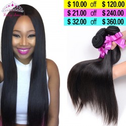 7a Brazilian Virgin Hair Straight 3pcs/lot Brazilian Straight Hair  Human Hair Weaves Unprocessed Brazilian Hair Weave Bundles