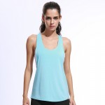 8 Colors Summer Sexy Women's Tank Tops Quick Drying Loose Brethable Fitness Sleeveless Vest Workout Top Exercise T-shirt 1033