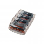 8 pcs/set 5 Layers Razor Blades Standard  RU&Euro Trimmer Classical Safty Blade Shaving Razor For Men 5 Blades 4 Shaver Heads 