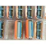 8 pcs/set 5 Layers Razor Blades Standard  RU&Euro Trimmer Classical Safty Blade Shaving Razor For Men 5 Blades 4 Shaver Heads 