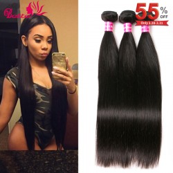 8A Brazilian Virgin Hair Straight 3 Bundles Straight Human Hair extensions Brazilian Straight Hair Brazilian Hair Weave bundles
