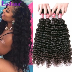 8A Deep Wave Brazilian Hair Brazilian Deep Wave Virgin Hair Human Hair 3 Bundles Brazilian Deep Curly Virgin Hair Weave Bundles
