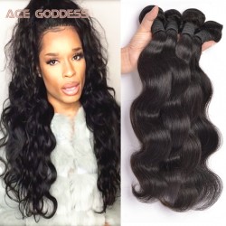 8A Grade Virgin Unprocessed Human Hair Malaysian Body Wave 4 Bundles Malaysian Virgin Hair Cheap Bundles ACE Goddess Hair 