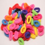 90Pcs Fashion Women Girl Elastic Rope Ring Different Color Hairband Christmas Party Solid Ponytail Holder Hair Rope 2016 New Hot