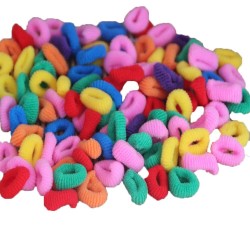 90Pcs Fashion Women Girl Elastic Rope Ring Different Color Hairband Christmas Party Solid Ponytail Holder Hair Rope 2016 New Hot