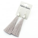 925 Sterling Silver Earrings Long Silk Tassel Earrings Drop Stardust Earrings for Women and Girl