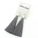925 Sterling Silver Earrings Long Silk Tassel Earrings Drop Stardust Earrings for Women and Girl