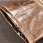 A FOREVER 2017 New Arrival Punk Style Metallic Gold Women Jackets Zipper Hooded Outwear Coats for Women  Jacket with a Hood M071