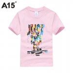 A15 Boy t Shirts for Children Cotton Summer 2017 3D Printed T-Shirts for Girl Kids Clothes Short Sleeve Tops Tees 6 8 11 12 Year