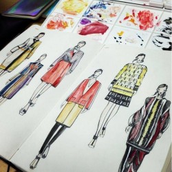 A5 Fashion Designer Notebook Marker Sketchbook Dotted line Body Workbooks  Designer Notebook 82 Sheets Paper Dress