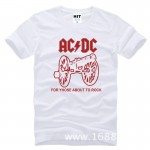 AC DC For Those About To Rock Men's T-Shirt T Shirt For Men 2015 New Short Sleeve Cotton Casual Top Tee Camisetas Masculina