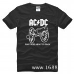 AC DC For Those About To Rock Men's T-Shirt T Shirt For Men 2015 New Short Sleeve Cotton Casual Top Tee Camisetas Masculina