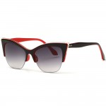 AEVOGUE Newest Half-Frame Cat Eye Sunglasses Women Summer Style Sun Glasses Brand Designer Gafas Oculos De Sol UV400 AE0266