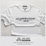 AFS JEEP Summer T-shirts Men T Shirts White 2017 Famous Brand Fashion New Fashion T Shirt O-Neck Cotton Printing Mens Tops Tees