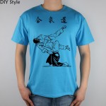 AIKIDO YOS KK T-shirt Top Lycra Cotton Men T shirt New Design High Quality Digital Inkjet Printing