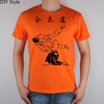 AIKIDO YOS KK T-shirt Top Lycra Cotton Men T shirt New Design High Quality Digital Inkjet Printing