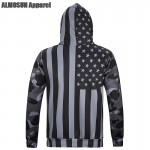 ALMOSUN Camouflage USA Flag Pocket 3D All Over Printed Hoodie Sweatshirt Hip Hop wear Jumper Hipster Men Women