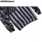 ALMOSUN Camouflage USA Flag Pocket 3D All Over Printed Hoodie Sweatshirt Hip Hop wear Jumper Hipster Men Women