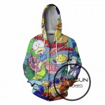 ALMOSUN Cartoon Character Kenny 3D All Over Printed Zippper Men Pockets Hoodies Hipster Casual Streetwear Jumper Unisex