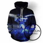 ALMOSUN Skull DJ 3D All Over Print Pullover Hoodies Hip Hop Jumper Fashion Hipster Sportwear Men Women