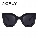 AOFLY Fashion Sunglasses Women Luxury Brand Designer Vintage Sun glasses Female Rivet Cat eye Glasses For Women Gafas Oculos
