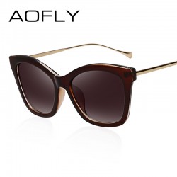 AOFLY New Cat Eye Sunglasses Fashion Vintage Summer Style High Quality Brand Design for Women oculos de sol das mulheres UV400