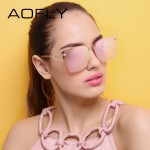 AOFLY Original Brand 2017 Designer Sunglasses Fashion Square Sunglasses Revo Lens Sun glasses for Women Eyewear UV400 AF7928