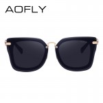 AOFLY Original Brand 2017 Designer Sunglasses Fashion Square Sunglasses Revo Lens Sun glasses for Women Eyewear UV400 AF7928