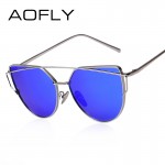 AOFLY Polarized Sunglasses Women Fashion Summer Style Sun glasses for Women Vintage Classic Brand Designer Twin-Beams Shades
