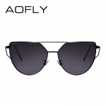 AOFLY Polarized Sunglasses Women Fashion Summer Style Sun glasses for Women Vintage Classic Brand Designer Twin-Beams Shades