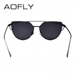 AOFLY Polarized Sunglasses Women Fashion Summer Style Sun glasses for Women Vintage Classic Brand Designer Twin-Beams Shades