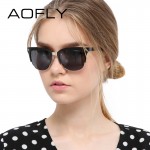 AOFLY Summer Style Women Sunglasses Half Frame Sunglasses Vintage Brand Design Fashion Lady Shades Metal Glasses Gafas De Sol