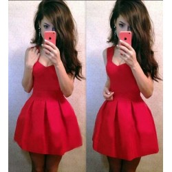 AQ93 Summer Dress 5 Colors Ball Gown Dress Sleeveless High Waist Sexy Brief A-Line Dress vestidos femininos