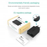 AUKEY Universal 4 Ports USB Charger Travel Wall Charger Adapter For iPhone7 Samsung S6 Smart Phones /PC/Mp3& USB Mobile Devices