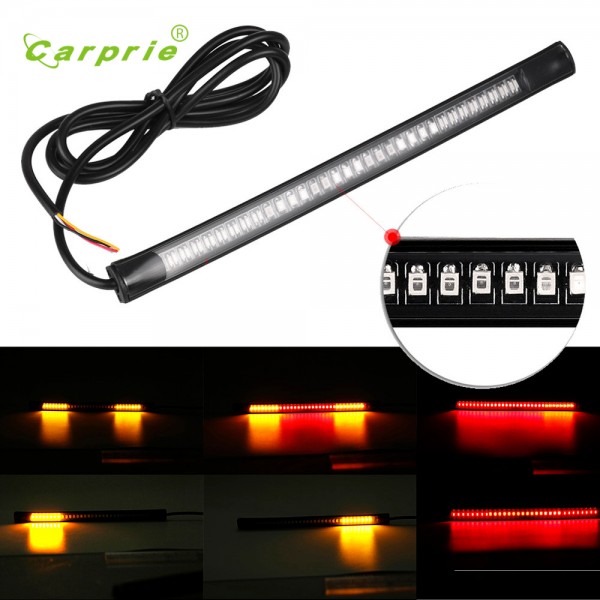 AUTO car-styling 2016 Flexible 12V 48 LED Turn Signal Light Motorcycle Brake Stop Signal Light motorcycle accessories Au 09