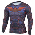 Active Fajas Undershirts Long Sleeve Men Exercise Tights Superhero Mma Fitness Shirt Anime Elastic Cosplay Hombre S-XXXL