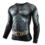 Active Fajas Undershirts Long Sleeve Men Exercise Tights Superhero Mma Fitness Shirt Anime Elastic Cosplay Hombre S-XXXL