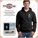 Adult Children Pullover Custom Hoody Print Personalised Pullover customised  DIY  HOody Uniform Black Custom Printing M L Xl XXL