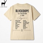 Aelfric Eden Kanye West Casual T Shirt Men Khaki Letter Printed Top Mens Tshirts Hip Hop Streetwear Tshirt Homme Tees