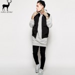 Aelfric Eden Men Hoodies Sweatshirts Side Zip Longline Skateboard Assassins Creed Man Tracksuit Hip Hop Black Long Fit Hoodie