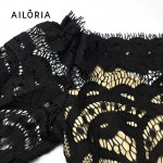 Ailoria 2017 Brand sexy lace bodycon dress women elastic slim sheath work wear party sexy pencil dress vestido de encaje