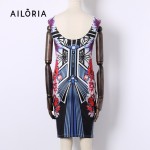 Ailoria 2017 Plus Summer Printing Wear To Work Business Dresses Women Plaid Pencil Dresses Bodycon Dresses For Women Vestidos