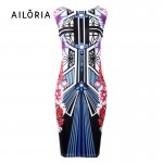 Ailoria 2017 Plus Summer Printing Wear To Work Business Dresses Women Plaid Pencil Dresses Bodycon Dresses For Women Vestidos