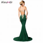 Aleumdr 2017 Women Lace Mermaid Dress Long Elegant Off Shoulder Maxi Dresses For Party Evening LC61353 Vestidos De Noche Largos